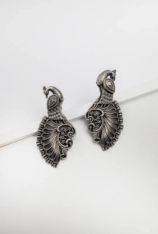 Peacock Motif Earrings