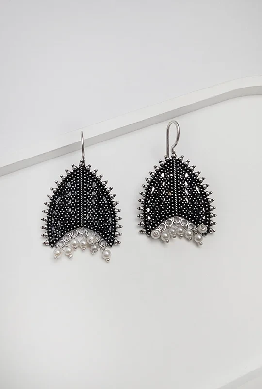 Arch Silver Earrings