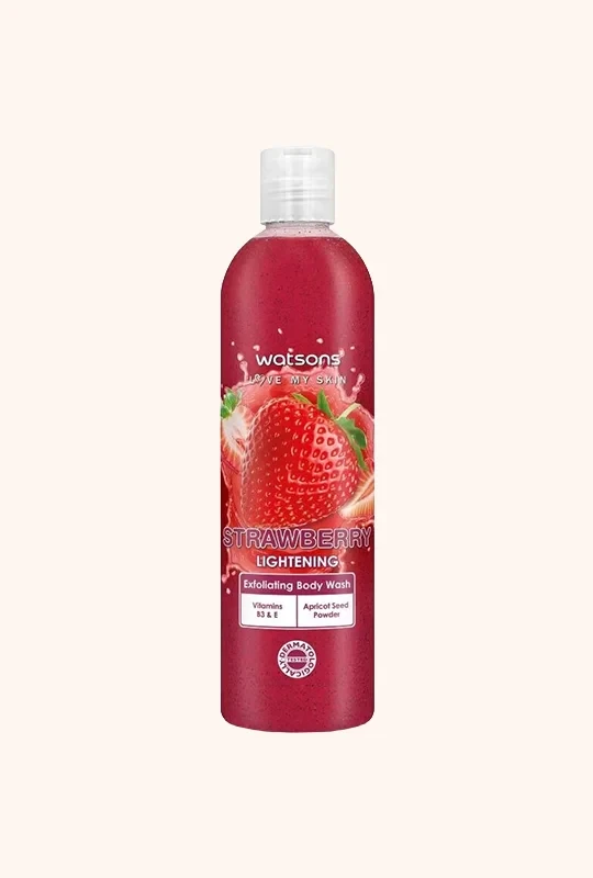 Watsons Love My Skin Strawberry Lightening Exfoliating Body Wash - 410 ml