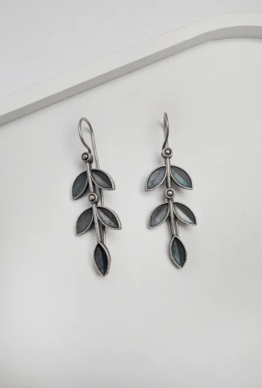 Silver Leaf Earrings