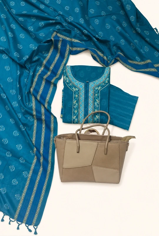 Teal Printed Combo