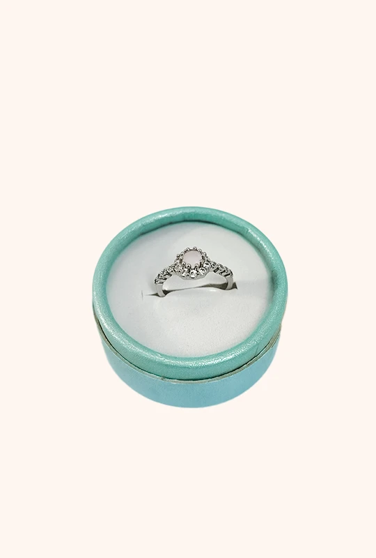 Blush Crystal Finger Ring