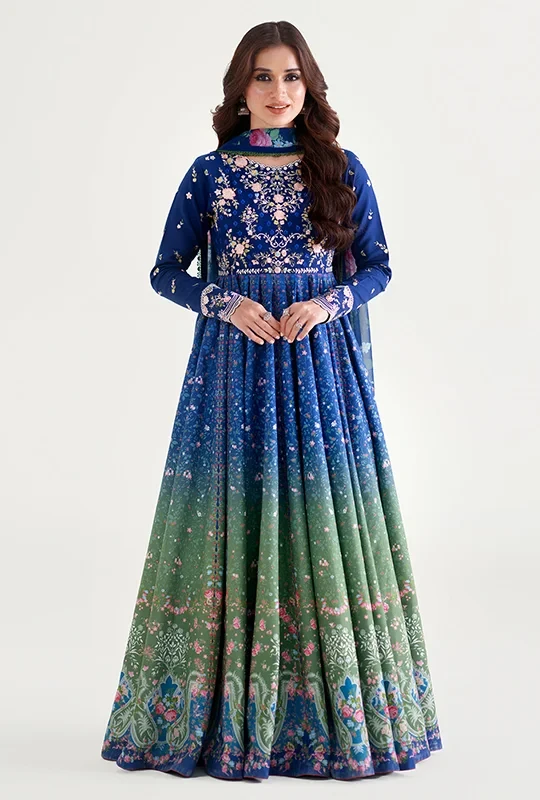 Bin Ilyas Amour Summer 26 Lawn - Blue 3pcs (Unstitched)