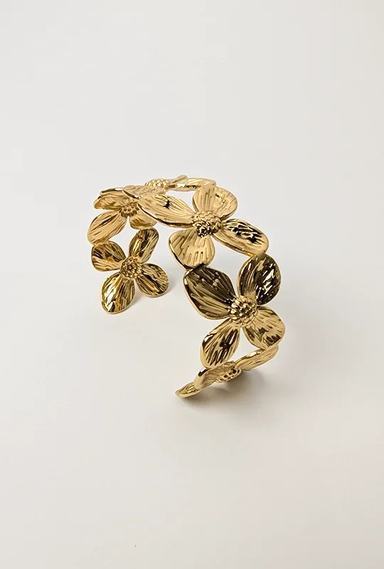 Floral Cuff Bracelet