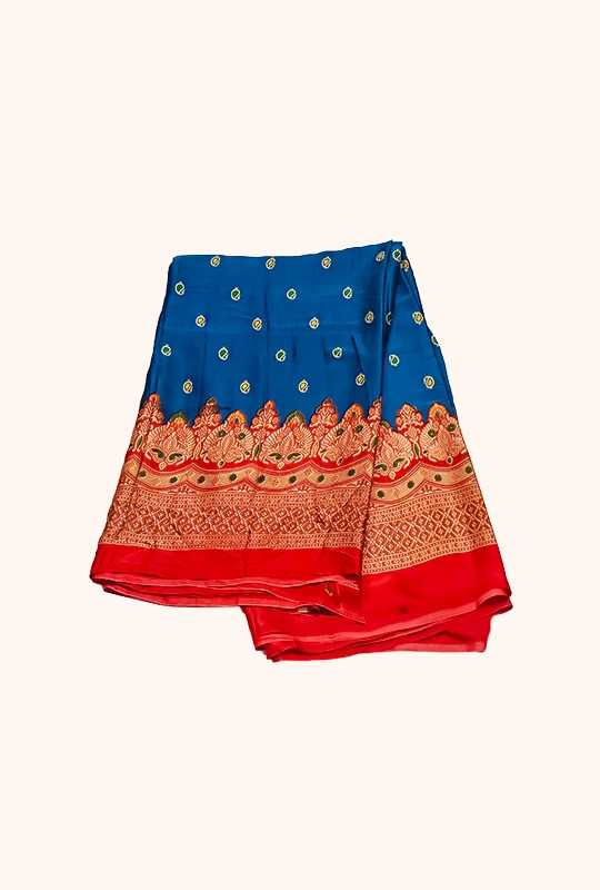 Royal Elegance Satin Silk Saree with Blouse