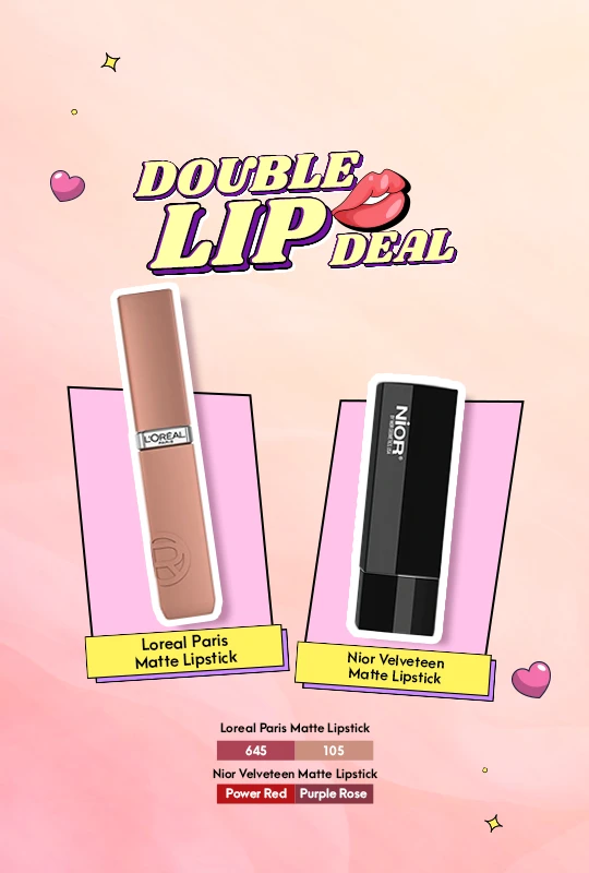 Loreal Paris Matte Lipstick Breakfast In Bed 105 + Nior Velveteen Matte Lipstick 4.2 g