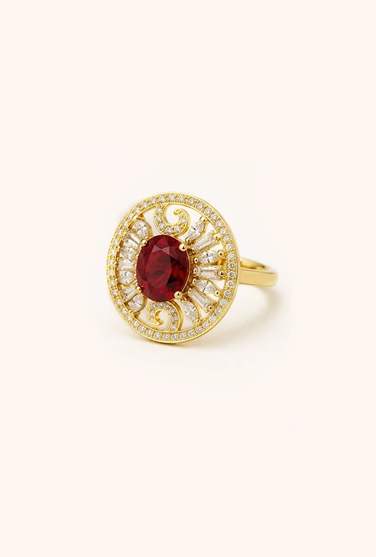 Ruby Regal Finger Ring